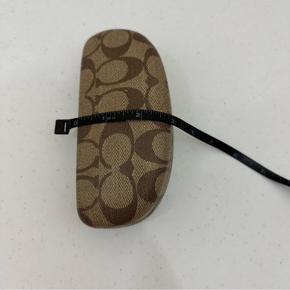Coach Monogram Brown Clamshell Eyeglasses or Sunglasses Hard Case - Picture 10 of 13